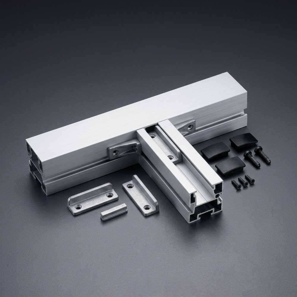 Aluminium transom mullion kit