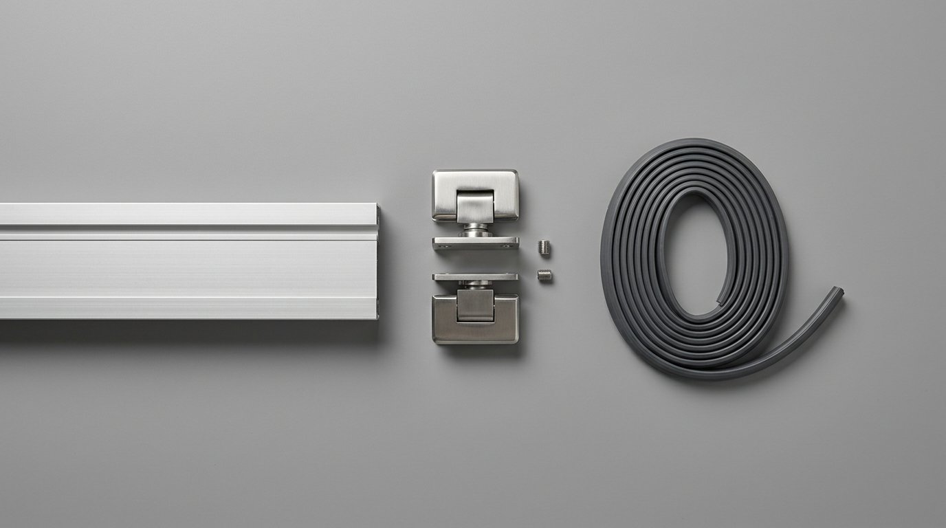 Shopfront glazing hardware