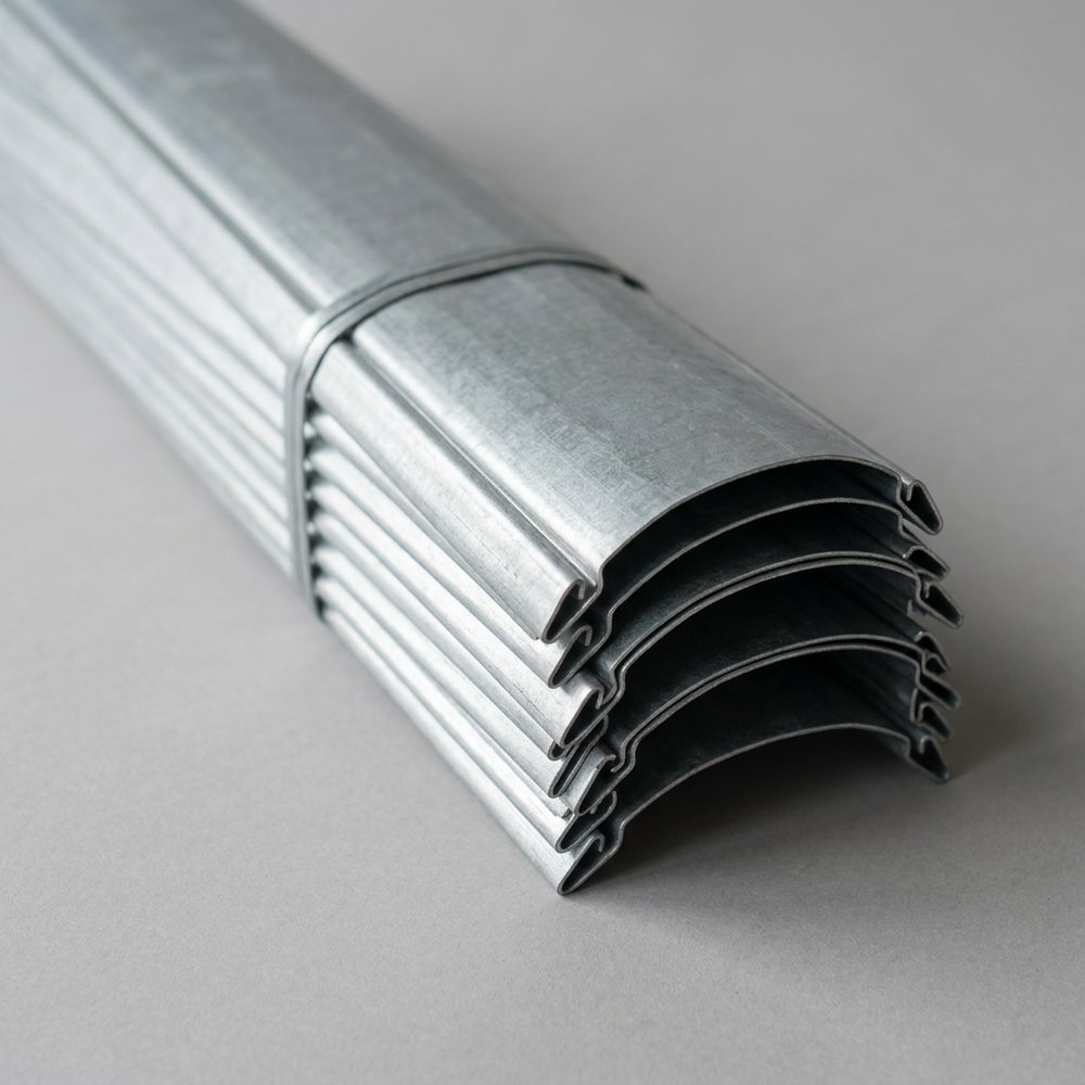 Galvanised steel shutter slat bundle